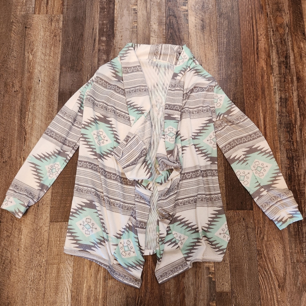 Aztec Print Cardigan - Picture 1 of 3